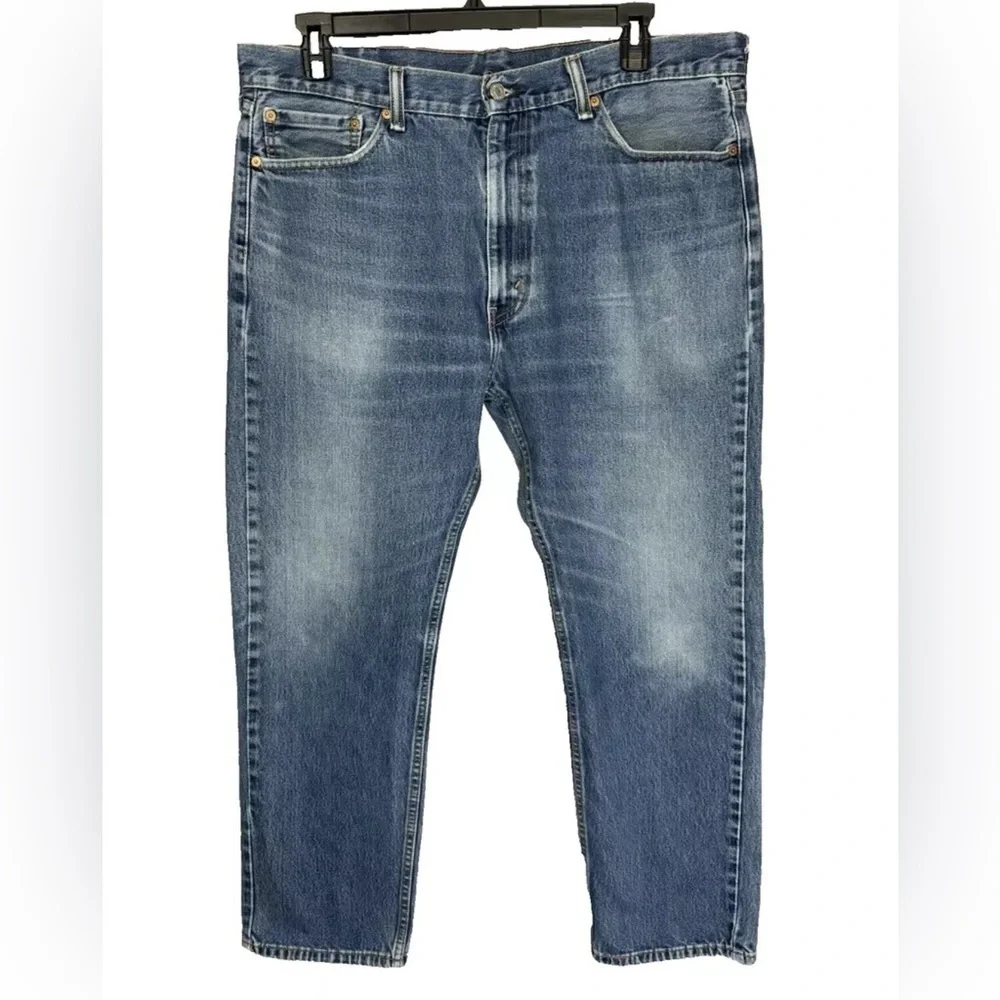 Levis 505 Jeans Men’s 40x32 Blue Regular Straight Leg 100% Cotton Denim